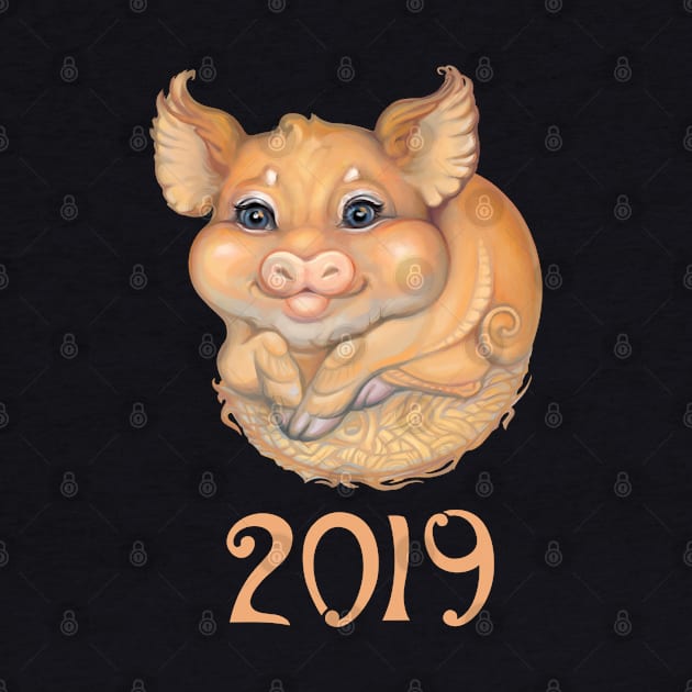 Yellow Earth Pig 2019 by Yulla